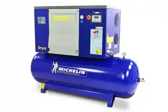 HBM Machines Michelin 7,5 pk 300 liter schroefcompressor met droger rsxd 7,5/300 aanbieding