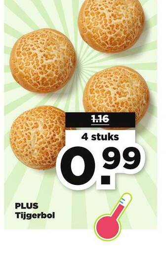 PLUS Plus tijgerbol aanbieding