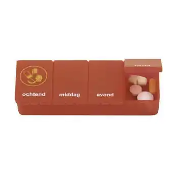 Vitamins Able 2 pillendoos 1 dag 4 vaks rood nl 1 stuks aanbieding