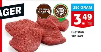 Hoogvliet Biefstuk 250 gram aanbieding