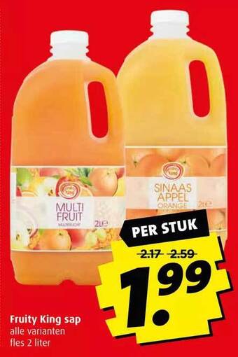 Boni Fruity king sap aanbieding