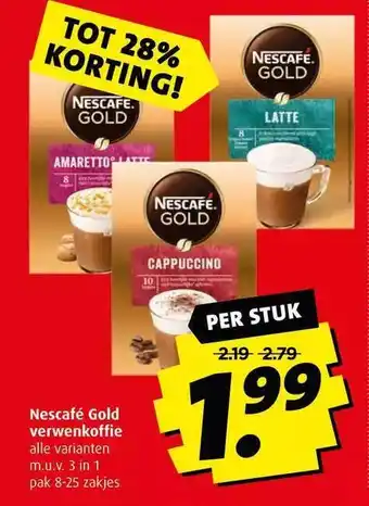 Boni Nescafé gold verwenkoffie aanbieding