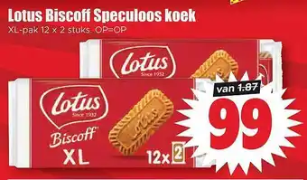 Dirk Lotus biscoff speculoos koek aanbieding