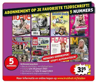 Kruidvat Abonnement op je favoriete tijdschrift! aanbieding