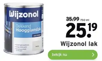 GAMMA Wijzonol Lak 750ml aanbieding