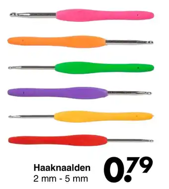 Wibra Haaknaalden 2 mm - 5 mm aanbieding