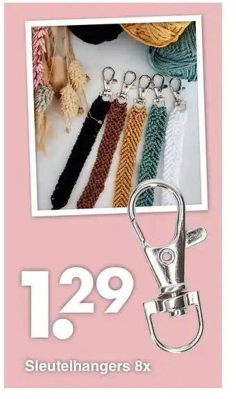 Wibra Sleutelhangers 8x aanbieding