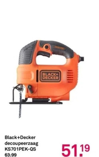 Karwei Black+decker decoupeerzaag aanbieding