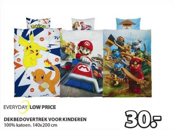 Jysk Everyday Low Price Dekbedovertrek Voor Kinderen aanbieding