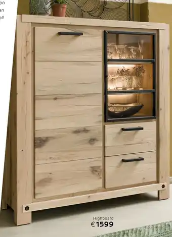 Henders & Hazel Highboard met ledverlichting aanbieding