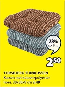 Jysk Torsbjerg Tuinkussen aanbieding