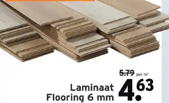 GAMMA Laminaat Flooring 6mm aanbieding