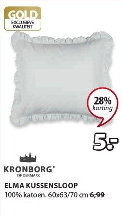 Jysk Kronborg Of Denmark Elma Kussensloop aanbieding