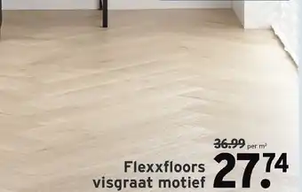 GAMMA Flexxfloors Visgraat motief aanbieding