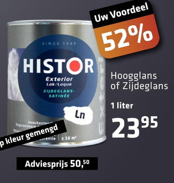 De voordeelmarkt Histor Hoogglans of Zijdeglans aanbieding