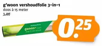 Poiesz G'woon vershoudfolie 3-in-1 aanbieding