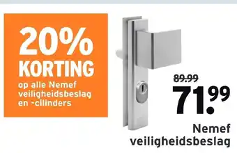 GAMMA Nemef Veiligheidsbeslag aanbieding