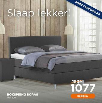 TotaalBED Boxspring boras 140-200 aanbieding