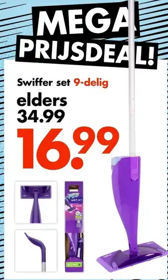 Wibra Swiffer set 9-delig aanbieding