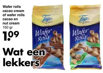 Wibra Wafer rolls aanbieding