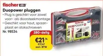 Toolstation Fischer duopower pluggen aanbieding