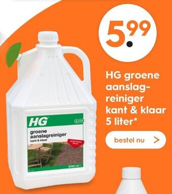 Blokker HG Groene aanslagreiniger kant & klaar 5L aanbieding