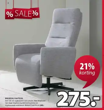 Jysk Bremdal Fauteuil B68 x H111 x D78 cm aanbieding