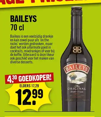 Dirck 3 Baileys 70 cl aanbieding