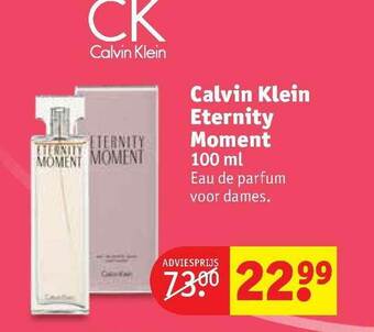 Kruidvat Calvin klein eternity moment 100 ml eau de parfum voor dames aanbieding