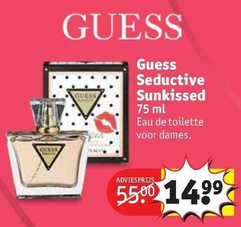 Kruidvat Guess seductive sunkissed 75 ml eau de toilette voor dames aanbieding