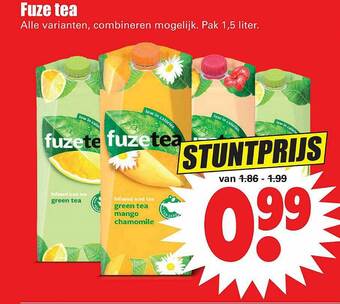 Dirk Fuze tea 1,5 liter aanbieding