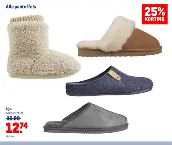 Makro Alle pantoffels aanbieding