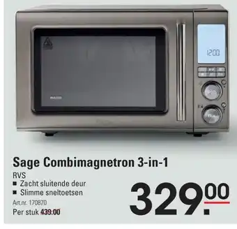 Sligro Sage combimagnetron 3-in-1 aanbieding