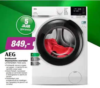 EP Aeg prosteam® wasmachine voorlader lr7bremen 7000 serie aanbieding