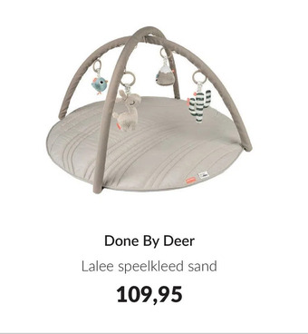 Babypark Done by deer lalee speelkleed sand aanbieding