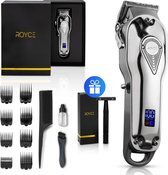 Bol.com Professionele tondeuse - tondeuse mannen - draadloze tondeuse - tondeuse hoofdhaar - haartrimmer - tondeuses - zilver - trimm aanbieding