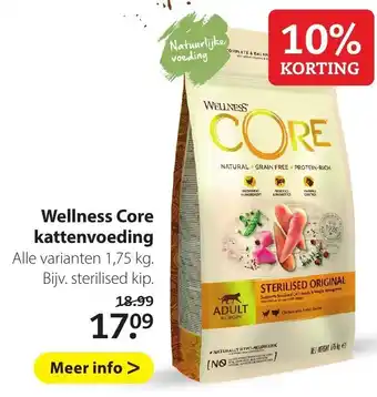 Pets Place Wellness Core kattenvoeding 1.75kg aanbieding