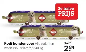 Pets Place Rodi Hondenvoer 2*400g aanbieding