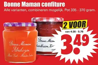 Dirk Bonne Maman confiture 2*335-370 gr aanbieding