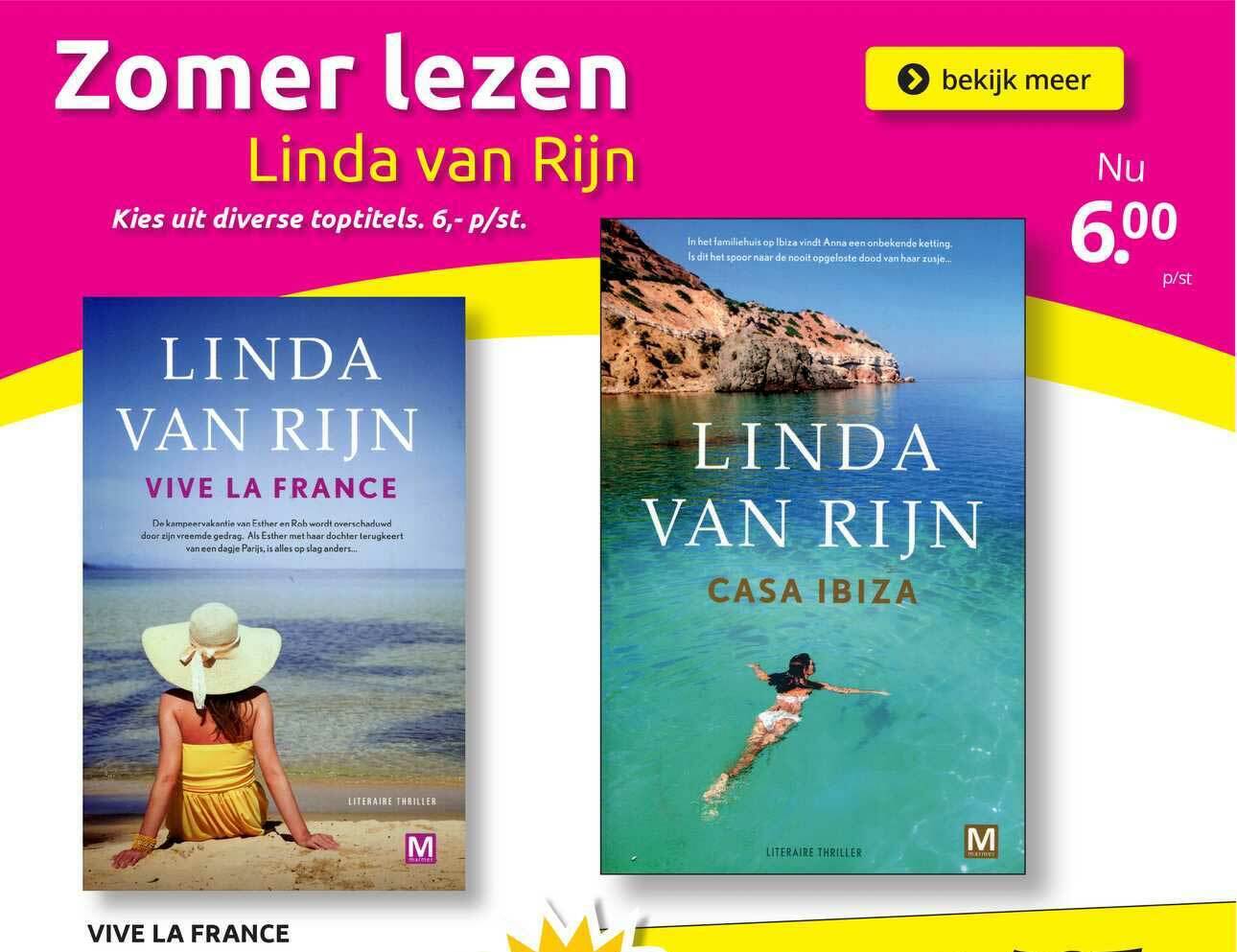 Vive la france of casa ibiza linda van rijn aanbieding bij Boekenvoordeel