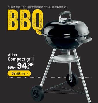 Hubo Weber Compact Grill aanbieding