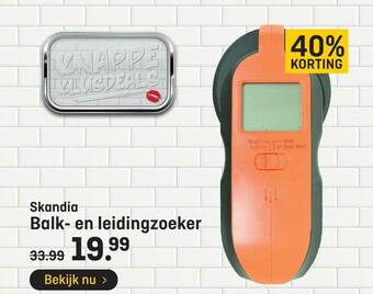 Hubo Skandia Balk- En Leidingzoeker 40% Korting aanbieding