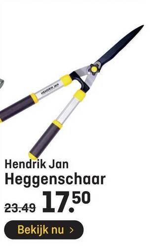 Hubo Hendrik Jan Heggenschaar aanbieding