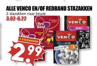 MCD Supermarkt Alle Venco En-of Redband Stazakken aanbieding