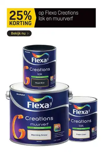 Hubo Op flexa creations lak en muurverf aanbieding