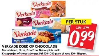 Dekamarkt Verkade koek of chocoladereep aanbieding