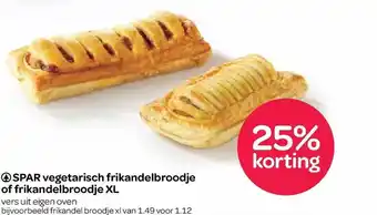 Spar Spar vegetarisch frikandelbroodje of frikandelbroodje xl aanbieding