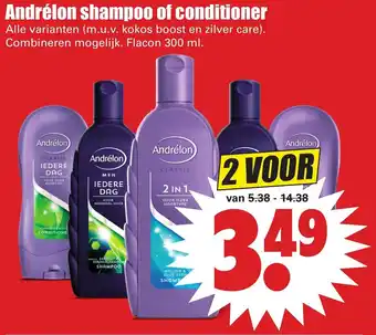 Dirk Andrelon shampoo of conditioner 2*300 ml aanbieding