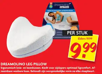 Dekamarkt Dreamolino leg pillow aanbieding