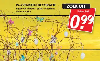 Dekamarkt Paastakken decoratie aanbieding